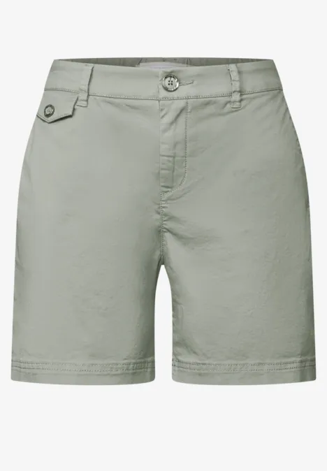 Twill Chino Shorts dusty milky green