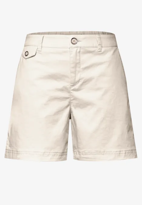 Twill Chino Shorts silkstone white