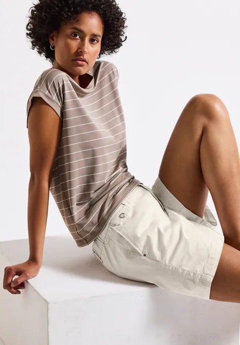 Twill Chino Shorts silkstone white