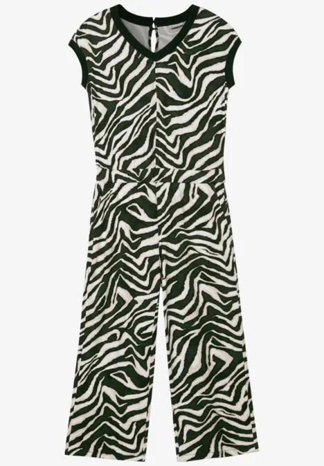 Gemusterter Jumpsuit pine grove green