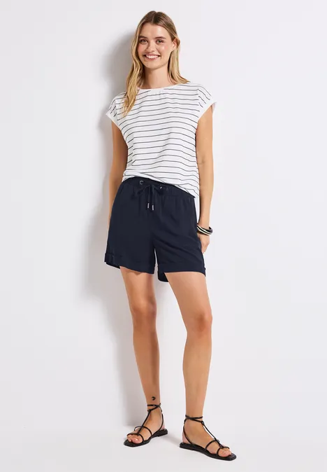 Paperbag Shorts deep blue