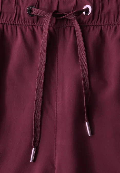 Paperbag Shorts dark cherry red