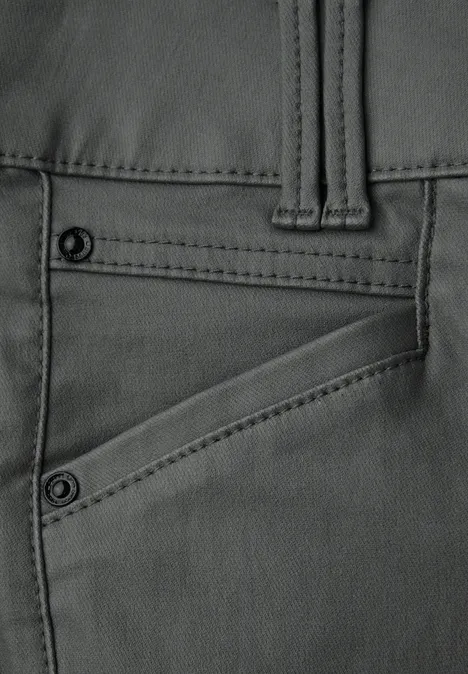 Slim Fit Coated Hose balsam green