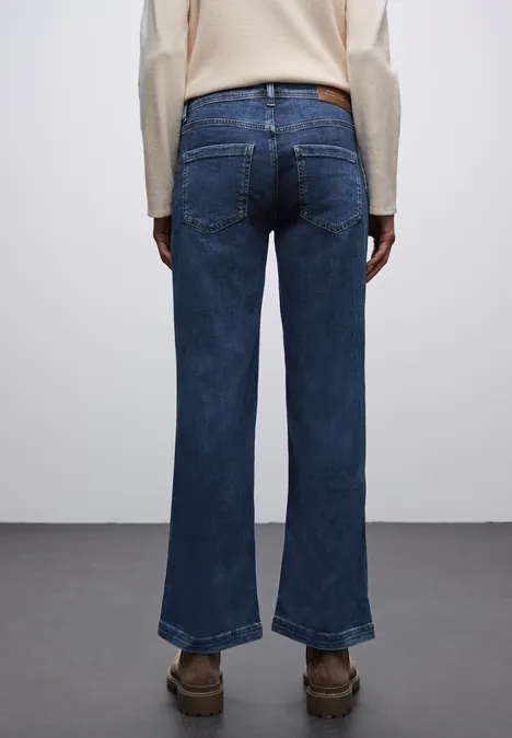 Wide Leg Jeans indigo washed