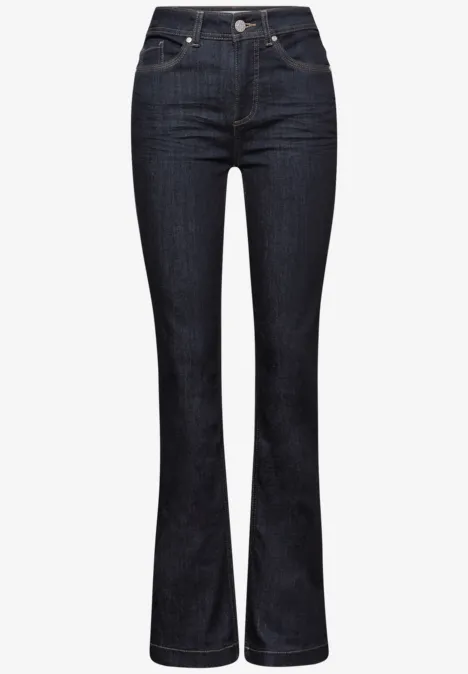 Rinsed Bootcut Jeans rinsed dark blue