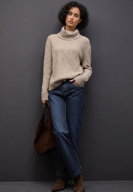 Straight Leg Jeans deep indigo washed
