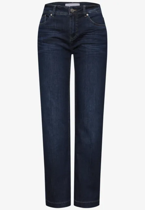 Straight Leg Jeans deep indigo washed