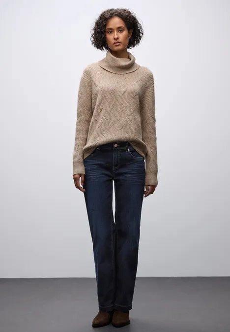 Straight Leg Jeans deep indigo washed