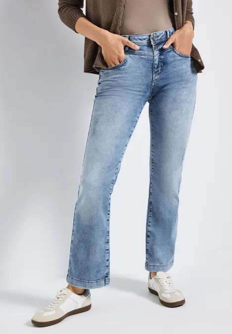 Bootcut Jeans light blue authentic washed