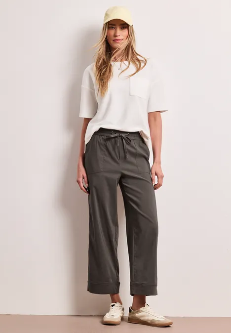 Casual Fit Hose mit Turn-Up nomad brown