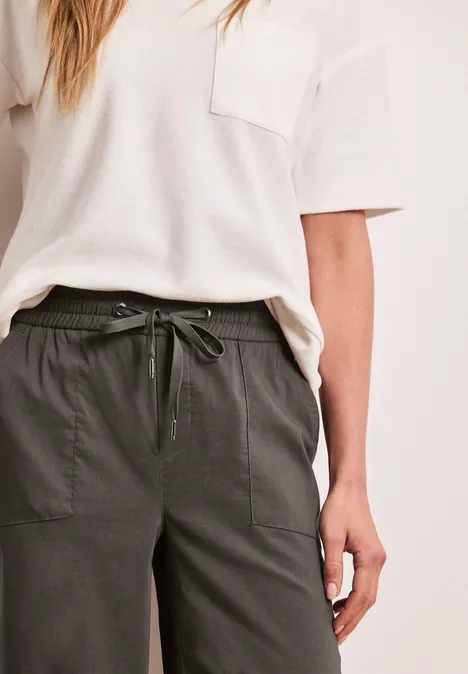 Casual Fit Hose mit Turn-Up nomad brown