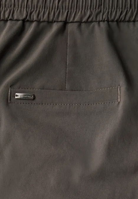 Casual Fit Hose mit Turn-Up nomad brown