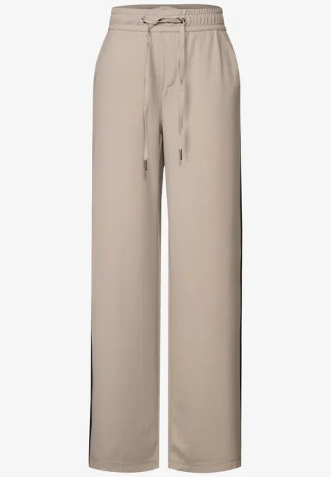 Hose mit Gallonstreifen morning beige