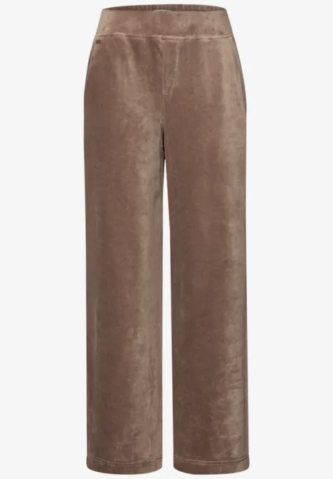 Straight Legs corduroy broek silk brown