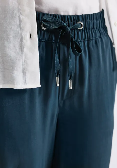 Straight Leg Twill Hose tide blue