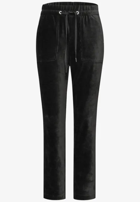 Loose Fit Cordhose Black