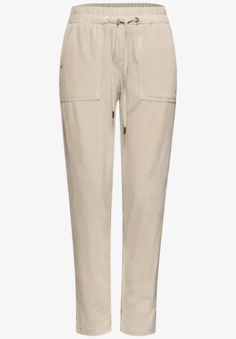 Loose Fit Cordhose malted beige