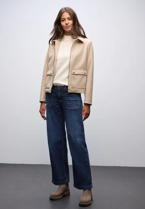 Wide Leg Jeans indigo washed