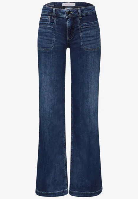 Wide Leg Jeans indigo washed