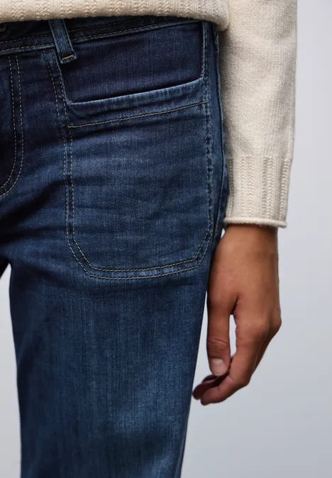 Wide Leg Jeans indigo washed