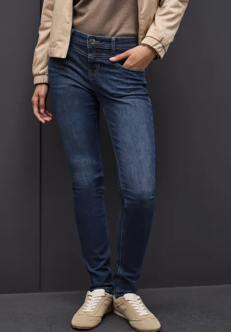 Slim Fit Jeans dark indigo soft washed