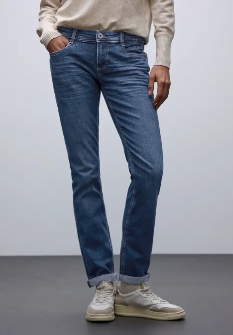 Low Waist Jeans mid blue washed Low Waist Jeans mid blue washed