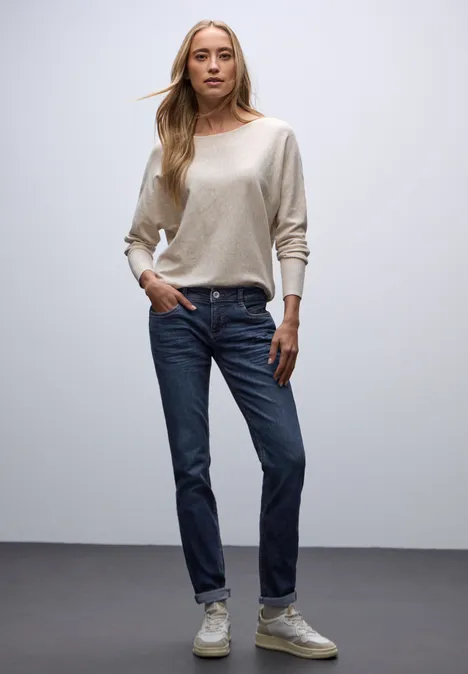 Low Waist Jeans dark blue soft wash Low Waist Jeans dark blue soft wash