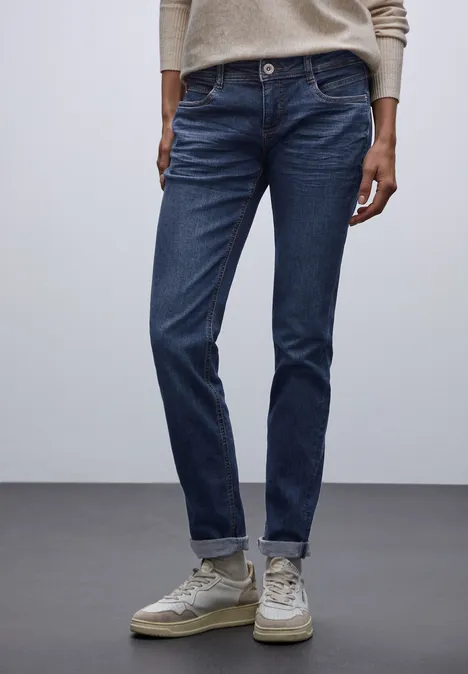 Low Waist Jeans dark blue soft wash Low Waist Jeans dark blue soft wash
