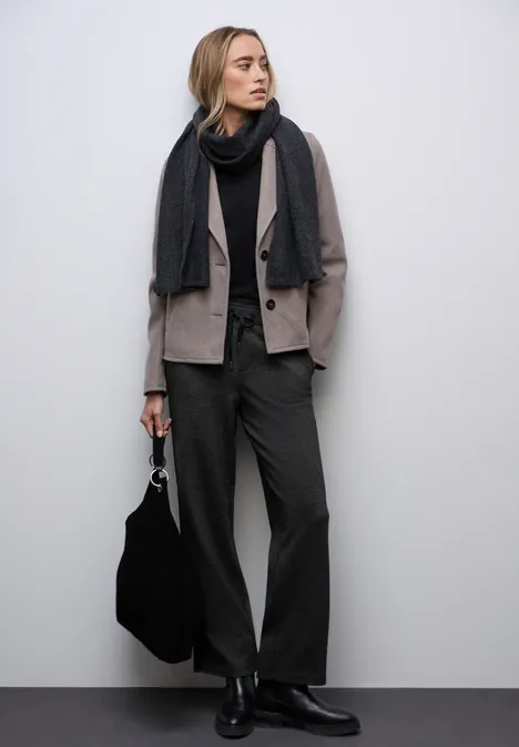 Straight Leg Hose mit Tape Black Straight Leg Hose mit Tape Black