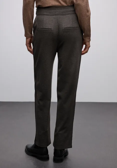 Pantalon Straight Legs avec tape deep roast brown Pantalon Straight Legs avec tape deep roast brown