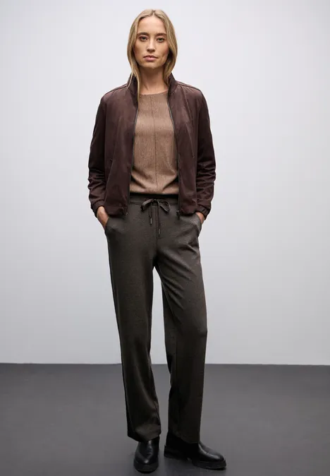 Pantalon Straight Legs avec tape deep roast brown Pantalon Straight Legs avec tape deep roast brown