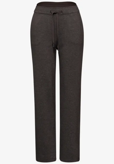 Pantalon Straight Legs avec tape deep roast brown Pantalon Straight Legs avec tape deep roast brown