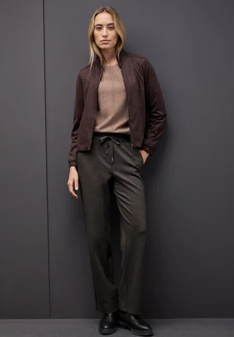 Pantalon Straight Legs avec tape deep roast brown Pantalon Straight Legs avec tape deep roast brown
