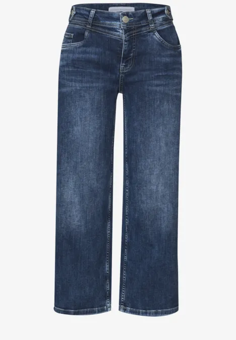 Wide Legs Jeans indigo heavy washed