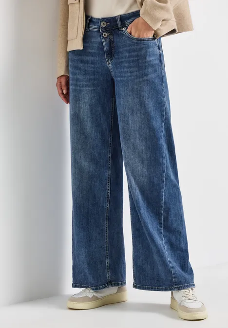 Wide Leg Jeans soft blue