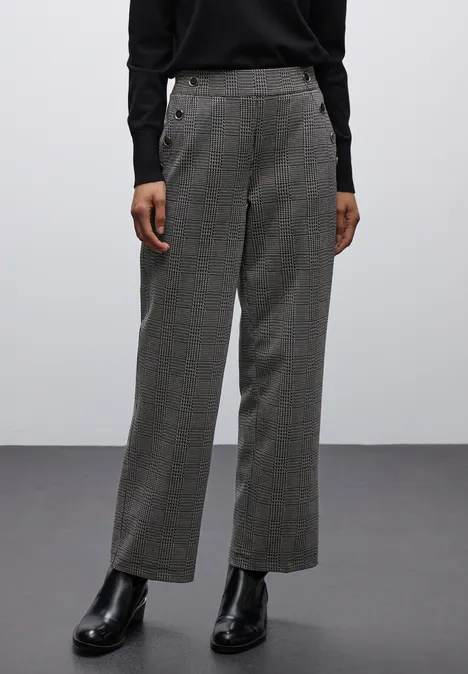 Pantalon à carreaux Straight Legs Black Pantalon à carreaux Straight Legs Black