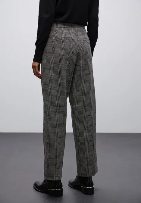 Pantalon à carreaux Straight Legs Black Pantalon à carreaux Straight Legs Black