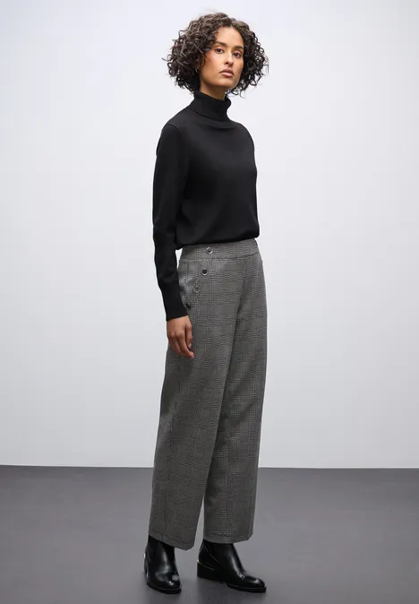 Pantalon à carreaux Straight Legs Black Pantalon à carreaux Straight Legs Black