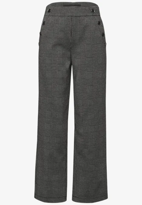 Pantalon à carreaux Straight Legs Black Pantalon à carreaux Straight Legs Black