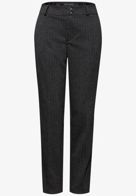 Chino im Casual Fit Black