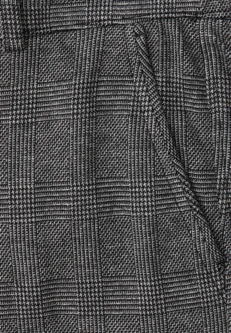 Casual Fit Jacquard Chino Black