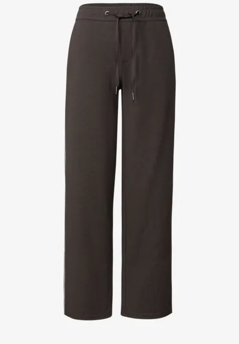 Straight Leg Pantalon structuré deep roast brown