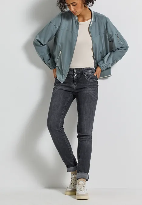Casual Fit Jeans dark steel grey washed