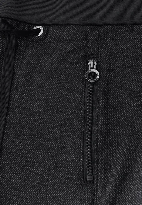 Loose Fit Hose mit Tape Black