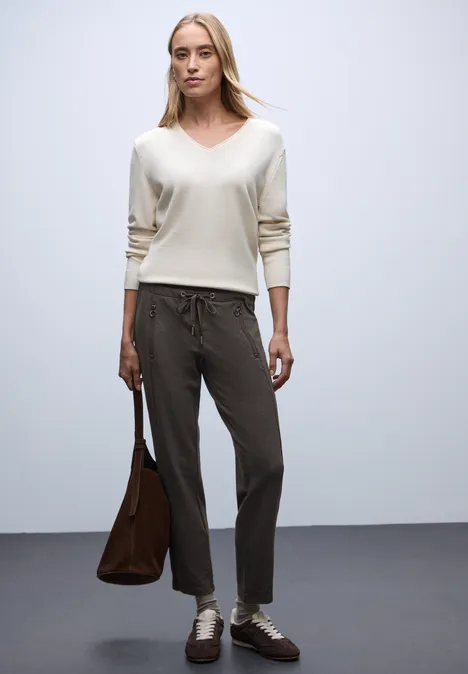 Loose Fit pantalon avec tape deep roast brown Loose Fit pantalon avec tape deep roast brown