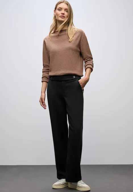Straight Leg Hose Black