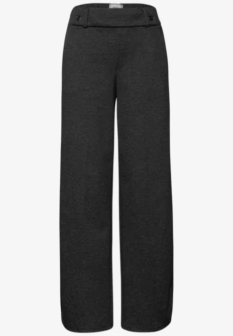 Straight Leg Hose mit Tape Black