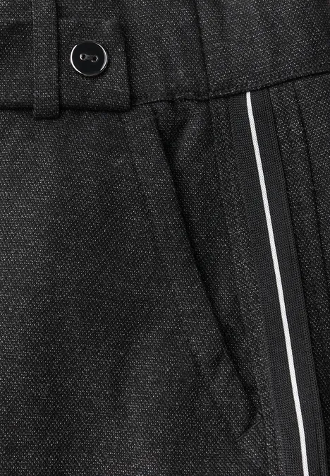 Straight Leg Hose mit Tape Black
