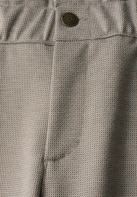 Paperbag Jacquard Hose silk brown