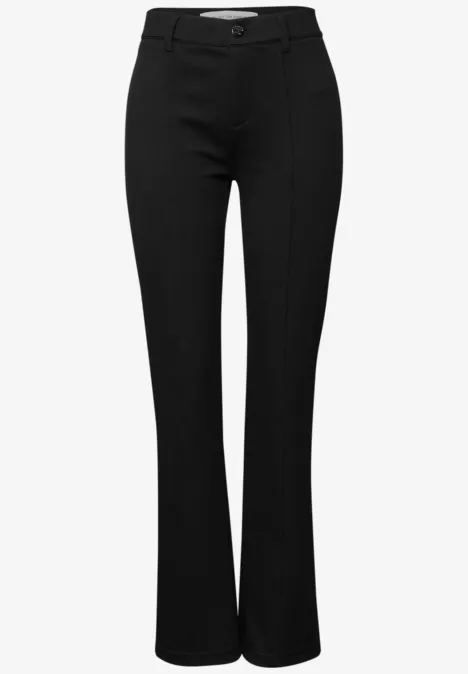 Pantalon Bootcut en sergé Black